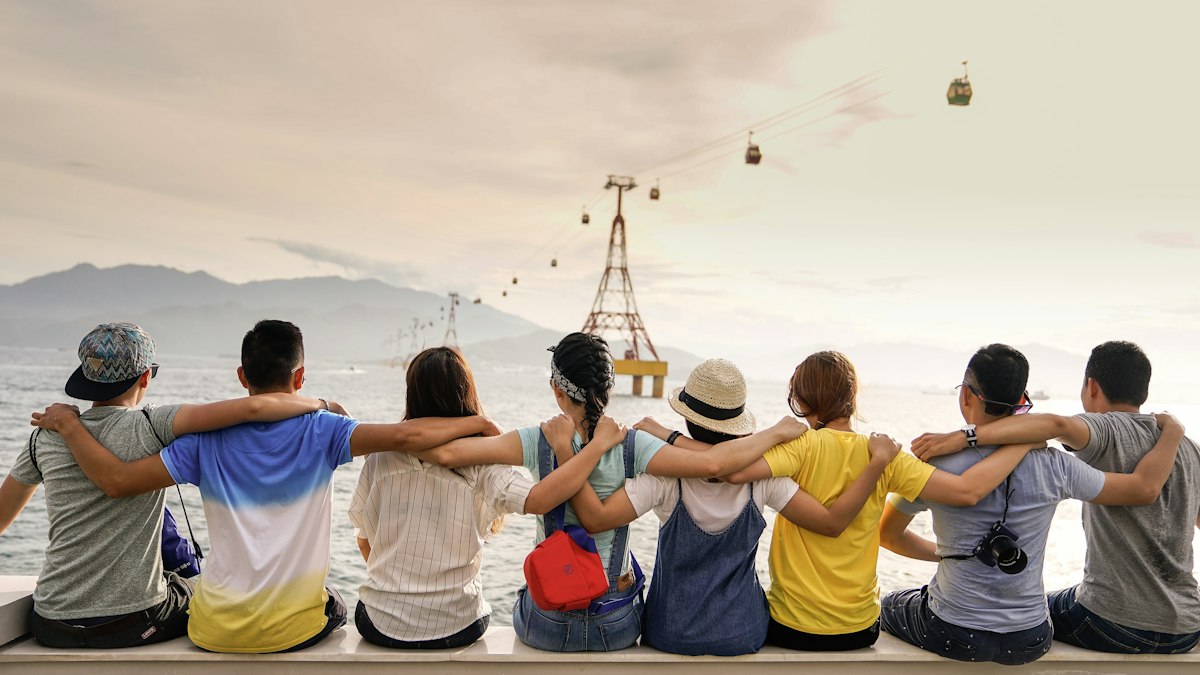 Group of friends traveling South India